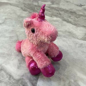 Aurora 8"‎ Pink Unicorn Plush Stuffed Animal Toy Sparkle